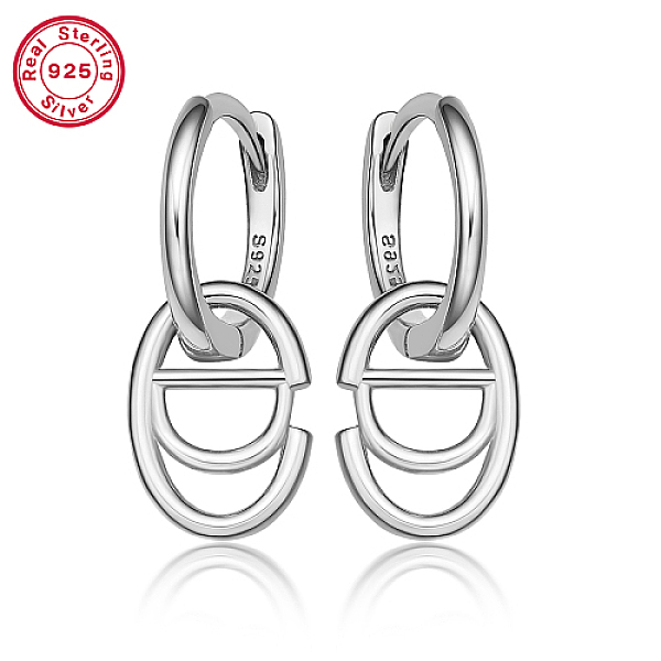 PandaHall Rhodium Plated Platinum 925 Sterling Silver Hoop Earrings, Initial Letter Drop Earrings, with S925 Stamp, Letter D, 20x8.5mm...
PandaHall Rhodium Plated Platinum 925 Sterling Silver Hoop Earrings, Initial Letter Drop Earrings, with S925 Stamp, Letter D, 20x8.5mm...