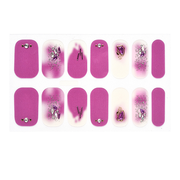 PandaHall Full Cover Ombre Nails Wraps, Glitter Powder Color Street Nail Strips, Self-Adhesive, for Nail Tips Decorations, Medium Violet Red...
PandaHall Full Cover Ombre Nails Wraps, Glitter Powder Color Street Nail Strips, Self-Adhesive, for Nail Tips Decorations, Medium Violet Red...