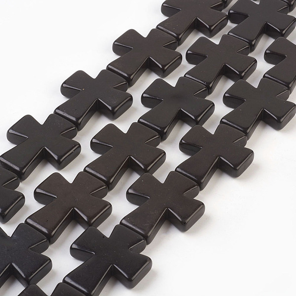 PandaHall Synthetic Turquoise Beads Strands, Dyed, Cross, Black, 49x40x8mm, Hole: 1mm, about 46pcs/1000g Synthetic Turquoise Cross Black
PandaHall Synthetic Turquoise Beads Strands, Dyed, Cross, Black, 49x40x8mm, Hole: 1mm, about 46pcs/1000g Synthetic Turquoise Cross Black