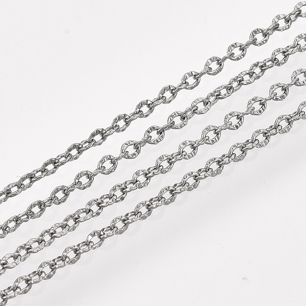 PandaHall Brass Cable Chains, Textured, Unwelded, with Spool, Oval, Gunmetal, 2x1.5x0.5mm, about 328.08 Feet(100m)/roll Brass
PandaHall Brass Cable Chains, Textured, Unwelded, with Spool, Oval, Gunmetal, 2x1.5x0.5mm, about 328.08 Feet(100m)/roll Brass