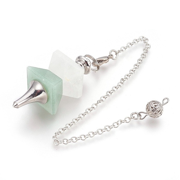 PandaHall Natural Green Aventurine Dowsing Pendulums, with Platinum Tone Brass Findings, Trapezoid, 235mm, Hole: 2mm Green Aventurine..., Multicolor
PandaHall Natural Green Aventurine Dowsing Pendulums, with Platinum Tone Brass Findings, Trapezoid, 235mm, Hole: 2mm Green Aventurine..., Multicolor