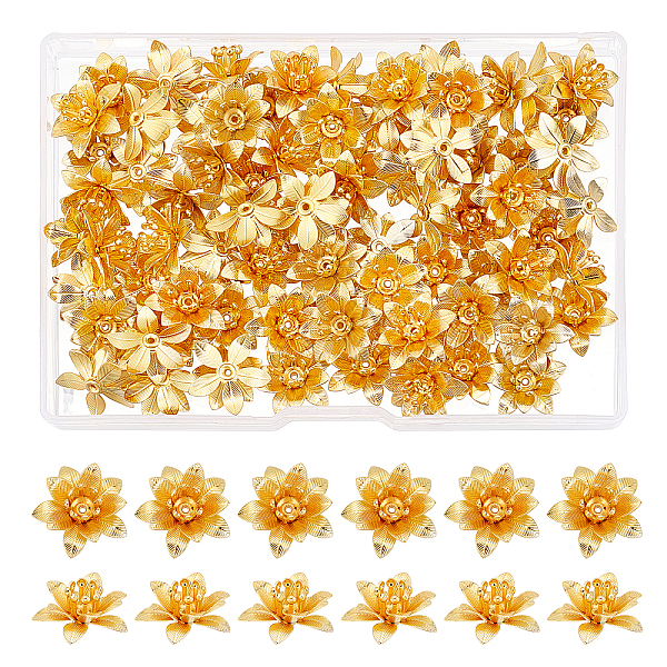 PandaHall SUPERFINDINGS 64pcs 16mm Brass Flower Bead Caps Golden 3D Multi-Petal Flower Bead End Caps Metal Beads Spacers for Jewelry DIY...
PandaHall SUPERFINDINGS 64pcs 16mm Brass Flower Bead Caps Golden 3D Multi-Petal Flower Bead End Caps Metal Beads Spacers for Jewelry DIY...