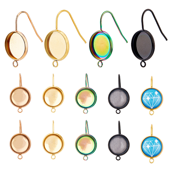 PandaHall SUPERFINDINGS 32Pcs 4 Colors Flat Round Blank Bezel Trays Earring 304 Stainless Steel DIY Blank Dome Dangle Earring Making Clear...
PandaHall SUPERFINDINGS 32Pcs 4 Colors Flat Round Blank Bezel Trays Earring 304 Stainless Steel DIY Blank Dome Dangle Earring Making Clear...