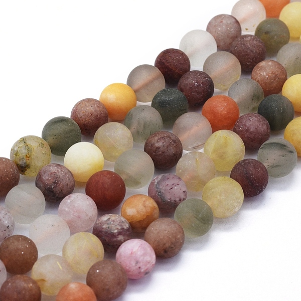 PandaHall Natural Rutilated Quartz Beads Strands, Frosted, Round, 10mm, Hole: 1mm, about 39~40pcs/Strand, 15.35 inch(39cm) Rutilated Quartz...
PandaHall Natural Rutilated Quartz Beads Strands, Frosted, Round, 10mm, Hole: 1mm, about 39~40pcs/Strand, 15.35 inch(39cm) Rutilated Quartz...