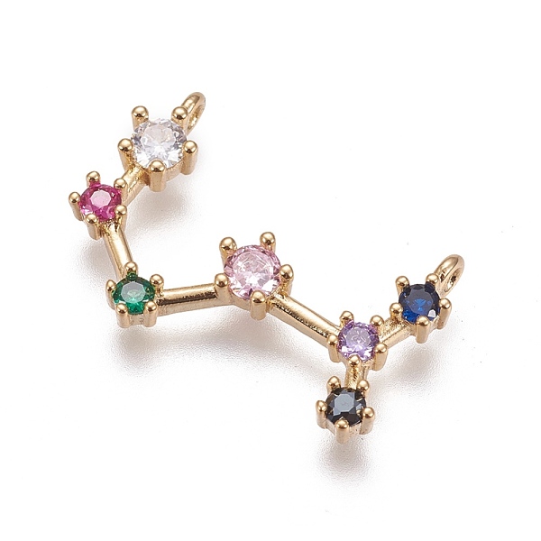 PandaHall Brass Micro Pave Cubic Zirconia Pendants, Twelve Constellations, Golden, Scorpio, 15x24x3mm, Hole: 1.4mm Brass+Cubic Zirconia...
PandaHall Brass Micro Pave Cubic Zirconia Pendants, Twelve Constellations, Golden, Scorpio, 15x24x3mm, Hole: 1.4mm Brass+Cubic Zirconia...