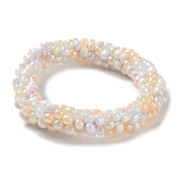 PandaHall Crochet Glass Beads Braided Stretch Bracelet, Nepel Boho Style Bracelet, PapayaWhip, Inner Diameter: 1-3/4 inch(4.5cm) Glass Round..., Orange
PandaHall Crochet Glass Beads Braided Stretch Bracelet, Nepel Boho Style Bracelet, PapayaWhip, Inner Diameter: 1-3/4 inch(4.5cm) Glass Round..., Orange