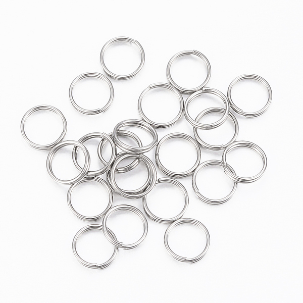 PandaHall 304 Stainless Steel Split Rings, Double Loops Jump Rings, Stainless Steel Color, 8x1.5mm, about 6.5mm inner diameter, Single Wire...
PandaHall 304 Stainless Steel Split Rings, Double Loops Jump Rings, Stainless Steel Color, 8x1.5mm, about 6.5mm inner diameter, Single Wire...