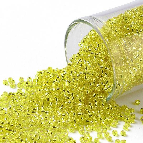 PandaHall TOHO Round Seed Beads, Japanese Seed Beads, (32) Silver Lined Lemon, 15/0, 1.5mm, Hole: 0.7mm, about 135000pcs/pound Glass Yellow
PandaHall TOHO Round Seed Beads, Japanese Seed Beads, (32) Silver Lined Lemon, 15/0, 1.5mm, Hole: 0.7mm, about 135000pcs/pound Glass Yellow
