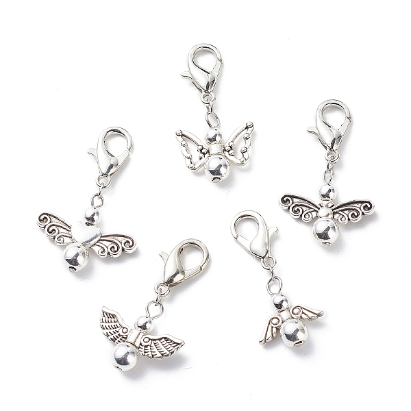 PandaHall Synthetic Hematite Beaded Pendant Decorations, Alloy Lobster Clasp Charms, Angel or Fairy Clip-on Charms, Antique Silver &...
PandaHall Synthetic Hematite Beaded Pendant Decorations, Alloy Lobster Clasp Charms, Angel or Fairy Clip-on Charms, Antique Silver &...