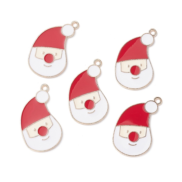PandaHall Christmas Alloy Enamel Pendants, Light Gold, Santa Claus Charm, Red, 30x18x1.5mm, Hole: 1.8mm Alloy+Enamel Santa Claus Red
PandaHall Christmas Alloy Enamel Pendants, Light Gold, Santa Claus Charm, Red, 30x18x1.5mm, Hole: 1.8mm Alloy+Enamel Santa Claus Red