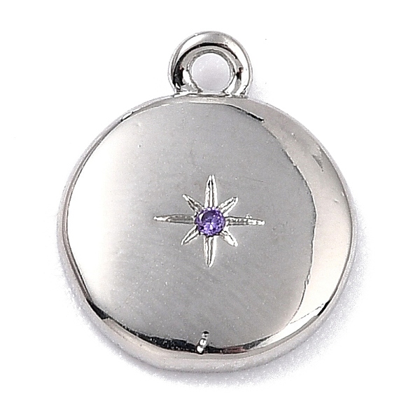 PandaHall Brass Micro Pave Cubic Zirconia Charms, Long-Lasting Plated, Flat Round with Star, Mauve, 12x10x2mm, Hole: 1.2mm Brass+Cubic..., Purple
PandaHall Brass Micro Pave Cubic Zirconia Charms, Long-Lasting Plated, Flat Round with Star, Mauve, 12x10x2mm, Hole: 1.2mm Brass+Cubic..., Purple