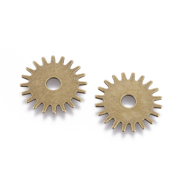 PandaHall Tibetan Style Alloy Steampunk Pendants, Cadmium Free & Nickel Free & Lead Free, Flat Round/Gear, Antique Bronze, 25x1mm, Hole: 5mm...
PandaHall Tibetan Style Alloy Steampunk Pendants, Cadmium Free & Nickel Free & Lead Free, Flat Round/Gear, Antique Bronze, 25x1mm, Hole: 5mm...