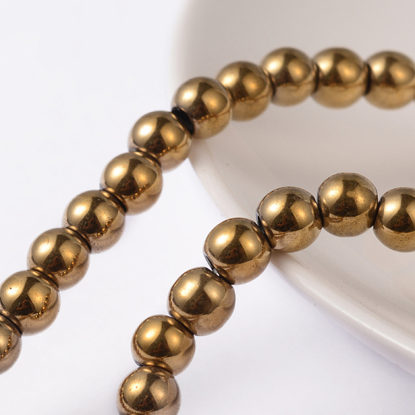 PandaHall Non-magnetic Synthetic Hematite Beads Strands, Round, Gold, 6mm, Hole: 1mm, about 69pcs/strand, 15.7 inch Non-magnetic Hematite...
PandaHall Non-magnetic Synthetic Hematite Beads Strands, Round, Gold, 6mm, Hole: 1mm, about 69pcs/strand, 15.7 inch Non-magnetic Hematite...