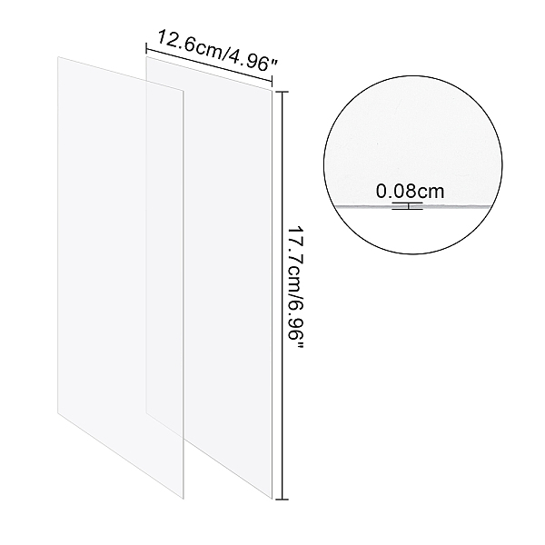 PandaHall Transparent Acrylic for Picture Frame, Rectangle, Clear, 17.7x12.6x0.08cm, 10pcs/bag Acrylic Clear
PandaHall Transparent Acrylic for Picture Frame, Rectangle, Clear, 17.7x12.6x0.08cm, 10pcs/bag Acrylic Clear