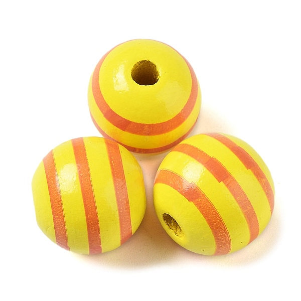 PandaHall Printed Wood European Beads, Large Hole Striped Round Beads, Yellow, 16mm, Hole: 4mm Wood Round Yellow
PandaHall Printed Wood European Beads, Large Hole Striped Round Beads, Yellow, 16mm, Hole: 4mm Wood Round Yellow