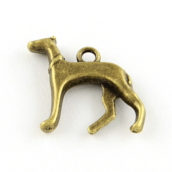 PandaHall Tibetan Style Alloy Puppy Pendants, Dog Silhouette, Cadmium Free & Lead Free, Antique Bronze, 18x18x3.5mm, Hole: 2mm Alloy Dog
PandaHall Tibetan Style Alloy Puppy Pendants, Dog Silhouette, Cadmium Free & Lead Free, Antique Bronze, 18x18x3.5mm, Hole: 2mm Alloy Dog
