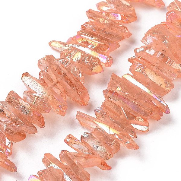 PandaHall Natural Quartz Crystal Points Beads Strands, Dyed, Nuggets, Light Salmon, 15~30x4~8x4~7mm, Hole: 1mm, 8 inch Quartz Crystal...
PandaHall Natural Quartz Crystal Points Beads Strands, Dyed, Nuggets, Light Salmon, 15~30x4~8x4~7mm, Hole: 1mm, 8 inch Quartz Crystal...