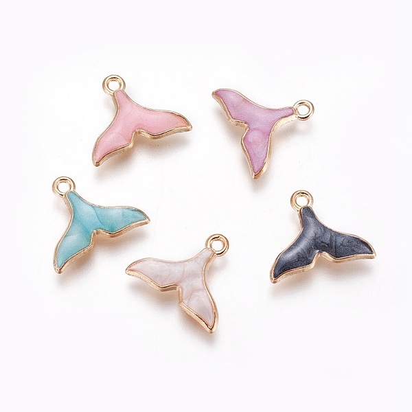 PandaHall Alloy Enamel Pendants, Whale Tail Shape, Light Gold, Mixed Color, 15x18x2.5mm, Hole: 1.4mm Alloy+Enamel Fish Multicolor
PandaHall Alloy Enamel Pendants, Whale Tail Shape, Light Gold, Mixed Color, 15x18x2.5mm, Hole: 1.4mm Alloy+Enamel Fish Multicolor