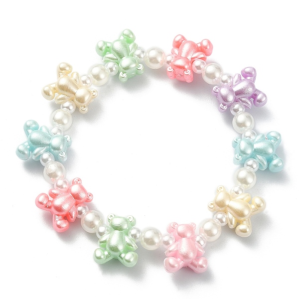 PandaHall Cute Acrylic Bear & ABS Plastic Pearl Beaded Stretch Kids Bracelets, Colorful, Inner Diameter: 1-3/4 inch(4.4cm) Acrylic
PandaHall Cute Acrylic Bear & ABS Plastic Pearl Beaded Stretch Kids Bracelets, Colorful, Inner Diameter: 1-3/4 inch(4.4cm) Acrylic