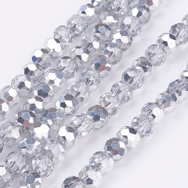 PandaHall Electroplate Glass Beads Strands, Half Plated, Faceted(32 Facets), Round, Silver Plated, 6mm, Hole: 1mm, about 98~100pcs/strand...
PandaHall Electroplate Glass Beads Strands, Half Plated, Faceted(32 Facets), Round, Silver Plated, 6mm, Hole: 1mm, about 98~100pcs/strand...