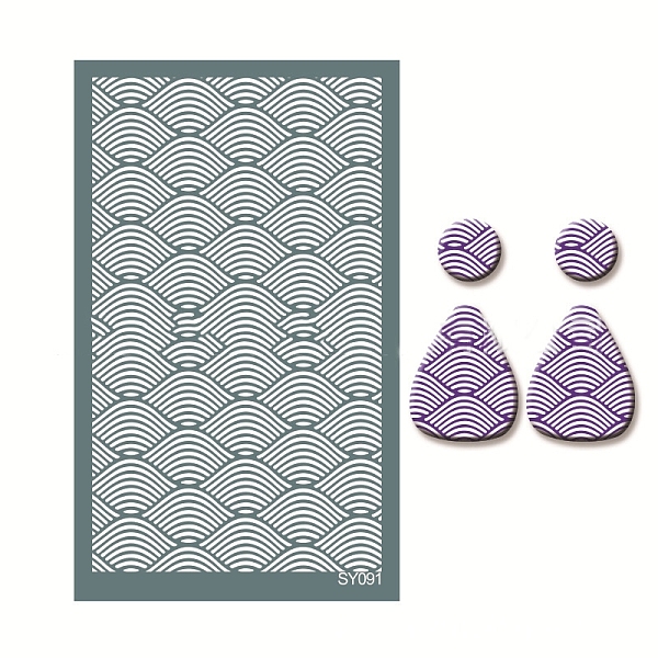 PandaHall Polyester Silk Screen Printing Stencil, Reusable Polymer Clay Silkscreen Tool, for DIY Polymer Clay Earrings Making, Stripe...
PandaHall Polyester Silk Screen Printing Stencil, Reusable Polymer Clay Silkscreen Tool, for DIY Polymer Clay Earrings Making, Stripe...