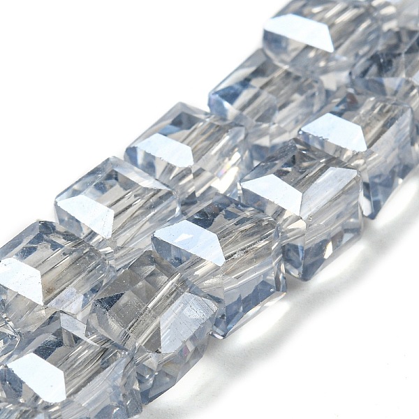PandaHall Electorplated Glass Beads, Rainbow Plated, Faceted, Cube, Light Steel Blue, 7x7x7mm, Hole: 1mm Glass Cube Blue
PandaHall Electorplated Glass Beads, Rainbow Plated, Faceted, Cube, Light Steel Blue, 7x7x7mm, Hole: 1mm Glass Cube Blue