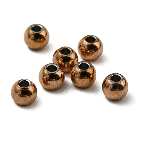 PandaHall 304 Stainless Steel Spacer Beads, Round, Rose Gold, 4x3.5mm, Hole: 1.2mm 304 Stainless Steel Round
PandaHall 304 Stainless Steel Spacer Beads, Round, Rose Gold, 4x3.5mm, Hole: 1.2mm 304 Stainless Steel Round