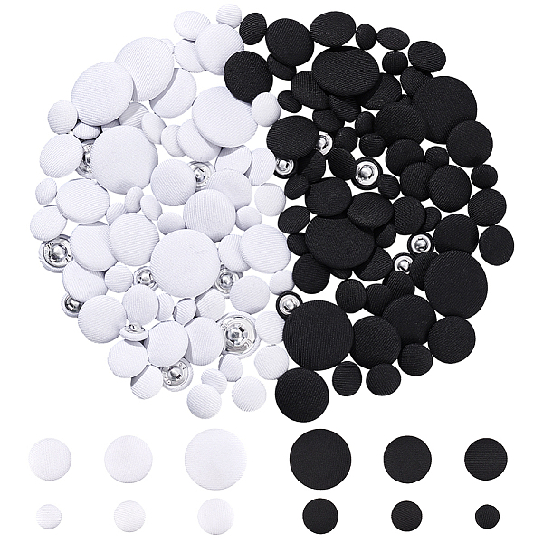 PandaHall AHANDMAKER 144Pcs Black and White Fabric Cloth Covered Button 10~25mm Round Smooth Satin Buttons for Sewing Bridal Suits Dress..., Multicolor
PandaHall AHANDMAKER 144Pcs Black and White Fabric Cloth Covered Button 10~25mm Round Smooth Satin Buttons for Sewing Bridal Suits Dress..., Multicolor