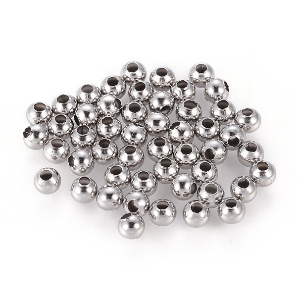 PandaHall 304 Stainless Steel Hollow Round Seamed Beads, for Jewelry Craft Making, Stainless Steel Color, 8x7.5mm, Hole: 2.5~3mm 304...
PandaHall 304 Stainless Steel Hollow Round Seamed Beads, for Jewelry Craft Making, Stainless Steel Color, 8x7.5mm, Hole: 2.5~3mm 304...