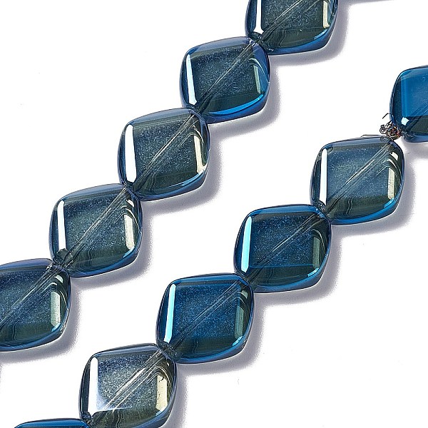 PandaHall Electroplate Glass Beads Strands, Pearl Luster Plated, Rhombus, Prussian Blue, 18x15.5x5mm, Hole: 1.2mm, about 35~37pcs/strand...
PandaHall Electroplate Glass Beads Strands, Pearl Luster Plated, Rhombus, Prussian Blue, 18x15.5x5mm, Hole: 1.2mm, about 35~37pcs/strand...