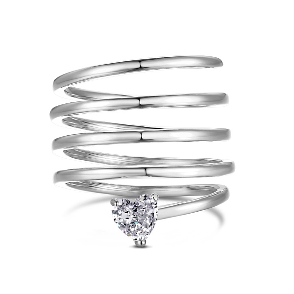 PandaHall Rhodium Plated 925 Sterling Silver Wrap Finger Rings, Heart Clear Cubic Zirconia Ring for Women, Platinum, 27.5mm, Inner Diameter...
PandaHall Rhodium Plated 925 Sterling Silver Wrap Finger Rings, Heart Clear Cubic Zirconia Ring for Women, Platinum, 27.5mm, Inner Diameter...