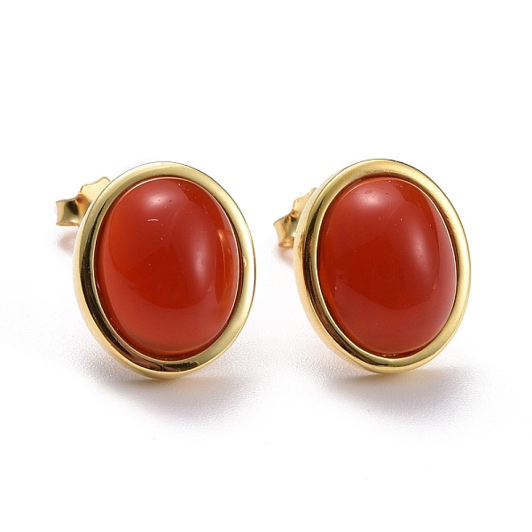 PandaHall 925 Sterling Silver Stud Earrings, Oval Red Agate Earrings for Women, Golden, 12x10mm, Pin: 0.7mm Agate+Crystal Oval Red
PandaHall 925 Sterling Silver Stud Earrings, Oval Red Agate Earrings for Women, Golden, 12x10mm, Pin: 0.7mm Agate+Crystal Oval Red