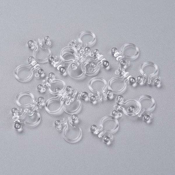 PandaHall Plastic Clip-on Earring Findings, with Loop, for Non-Pierced Ears, Clear, 11x10x3mm, Hole: 1mm Plastic Clear
PandaHall Plastic Clip-on Earring Findings, with Loop, for Non-Pierced Ears, Clear, 11x10x3mm, Hole: 1mm Plastic Clear
