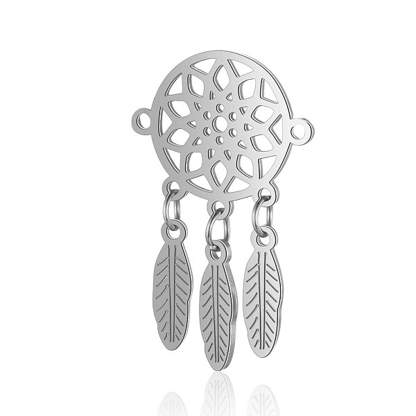 PandaHall 201 Stainless Steel Links connectors, Woven Net/Web with Feather, Stainless Steel Color, 30x18x1mm, Hole: 1.2mm 201 Stainless...
PandaHall 201 Stainless Steel Links connectors, Woven Net/Web with Feather, Stainless Steel Color, 30x18x1mm, Hole: 1.2mm 201 Stainless...