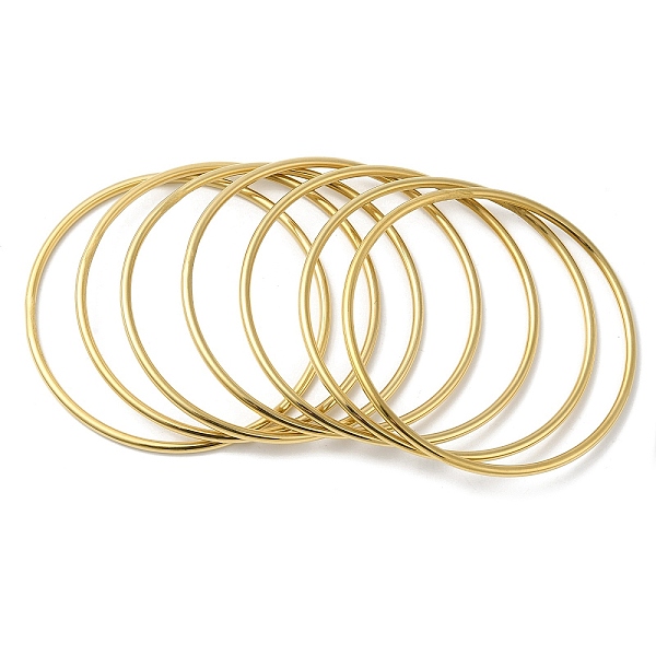 PandaHall 7Pcs 304 Stainless Steel Thin Plain Bangle Sets, Golden, Inner Diameter: 2-7/8 inch(7.2cm) 304 Stainless Steel
PandaHall 7Pcs 304 Stainless Steel Thin Plain Bangle Sets, Golden, Inner Diameter: 2-7/8 inch(7.2cm) 304 Stainless Steel