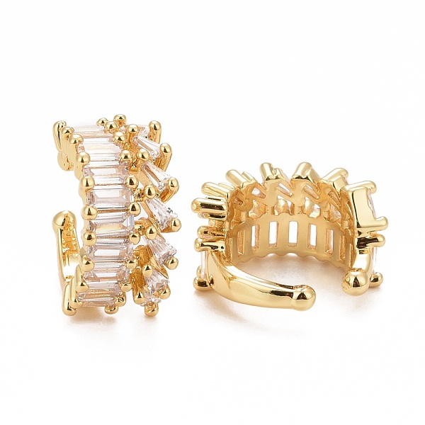 PandaHall Clear Cubic Zirconia Chunky Cuff Earrings, Rack Plating Brass Jewelry for Women, Cadmium Free & Lead Free, Real 18K Gold Plated...
PandaHall Clear Cubic Zirconia Chunky Cuff Earrings, Rack Plating Brass Jewelry for Women, Cadmium Free & Lead Free, Real 18K Gold Plated...