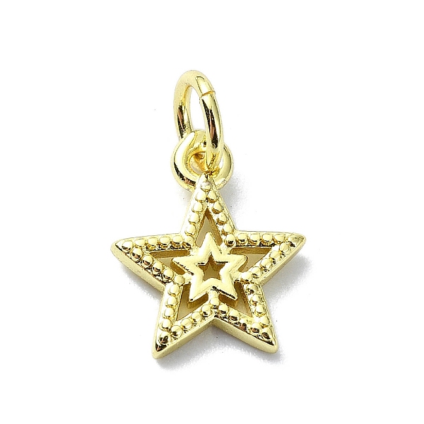 PandaHall Brass Charms, Star, Real 18K Gold Plated, 11.5x9.5x1.5mm, Hole: 3mm Brass Star
PandaHall Brass Charms, Star, Real 18K Gold Plated, 11.5x9.5x1.5mm, Hole: 3mm Brass Star