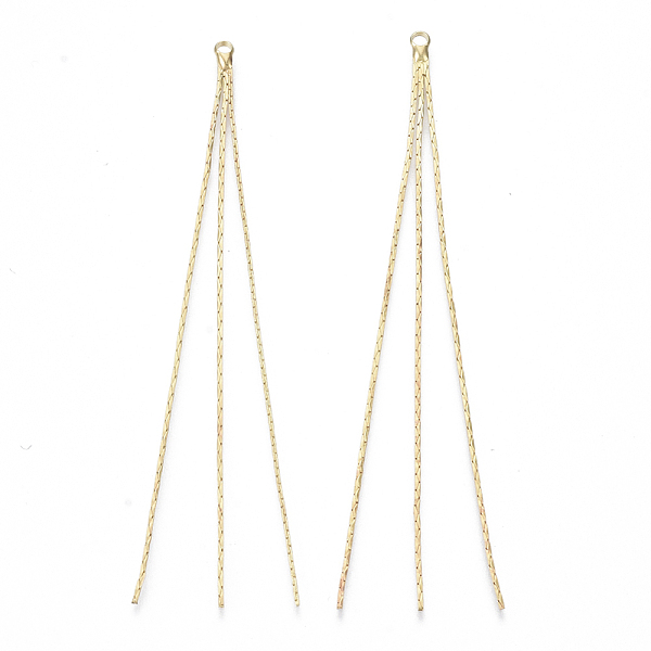 PandaHall Brass Coreana Chain Tassel Big Pendants, Golden, 80x2x1.5mm, Hole: 1.8mm Brass
PandaHall Brass Coreana Chain Tassel Big Pendants, Golden, 80x2x1.5mm, Hole: 1.8mm Brass