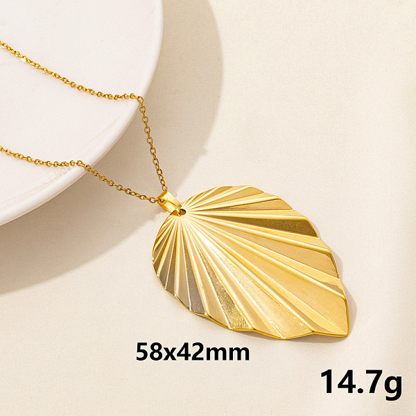 PandaHall Stainless Steel Leaf Pendant Necklaces, Cable Chain Necklaces Stainless Steel Leaf
PandaHall Stainless Steel Leaf Pendant Necklaces, Cable Chain Necklaces Stainless Steel Leaf