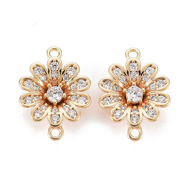 PandaHall 5Pcs Brass Micro Pave Clear Cubic Zirconia Link Connectors, Nickel Free, Flower, Real 18K Gold Plated, 13x9.5x3mm, Hole: 1mm...
PandaHall 5Pcs Brass Micro Pave Clear Cubic Zirconia Link Connectors, Nickel Free, Flower, Real 18K Gold Plated, 13x9.5x3mm, Hole: 1mm...