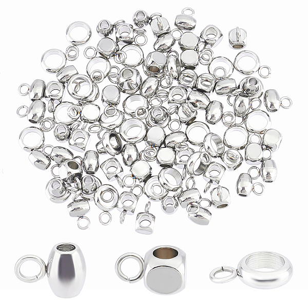 PandaHall DICOSMETIC 60Pcs 3 Style 304 Stainless Steel Tube Bails, Loop Bails, Barrel & Ring & Cube Bail Beads, Stainless Steel Color...
PandaHall DICOSMETIC 60Pcs 3 Style 304 Stainless Steel Tube Bails, Loop Bails, Barrel & Ring & Cube Bail Beads, Stainless Steel Color...