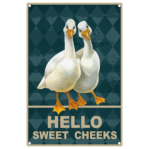 PandaHall CREATCABIN Ducks Metal Tin Sign Hello Sweet Cheeks Funny Wall Decor Art Hanging Painting Plaques with Quotes for Farmhouse Home...
PandaHall CREATCABIN Ducks Metal Tin Sign Hello Sweet Cheeks Funny Wall Decor Art Hanging Painting Plaques with Quotes for Farmhouse Home...
