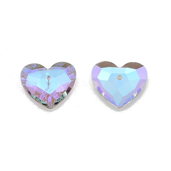 PandaHall Electroplate Faceted Glass Pendants, Heart, Lilac, 15x18x6mm, Hole: 1.4mm Glass Heart Purple
PandaHall Electroplate Faceted Glass Pendants, Heart, Lilac, 15x18x6mm, Hole: 1.4mm Glass Heart Purple