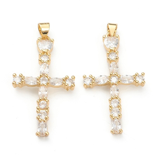 PandaHall Brass Micro Pave Clear Cubic Zirconia Pendants, Long-Lasting Plated, Cross, Real 18K Gold Plated, 37.5x21x3.5mm, Hole: 4x3.5mm...
PandaHall Brass Micro Pave Clear Cubic Zirconia Pendants, Long-Lasting Plated, Cross, Real 18K Gold Plated, 37.5x21x3.5mm, Hole: 4x3.5mm...