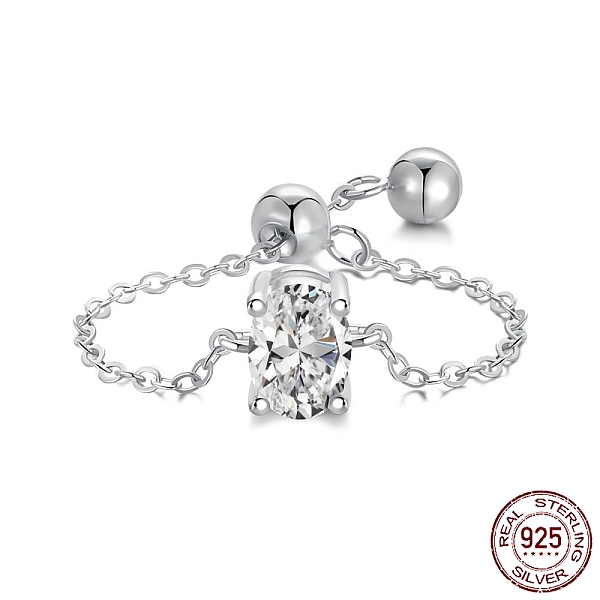 PandaHall Rhodium Plated 925 Sterling Silver Rolo Chain Rings, Birthstone Ring, with Cubic Zirconia Oval for Women, Adjustable Slider Ring..., Clear
PandaHall Rhodium Plated 925 Sterling Silver Rolo Chain Rings, Birthstone Ring, with Cubic Zirconia Oval for Women, Adjustable Slider Ring..., Clear