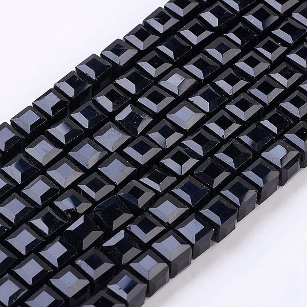PandaHall Faceted Black Glass Cube Bead Strands, 6x6x6mm, Hole: 1mm Glass Cube Black
PandaHall Faceted Black Glass Cube Bead Strands, 6x6x6mm, Hole: 1mm Glass Cube Black