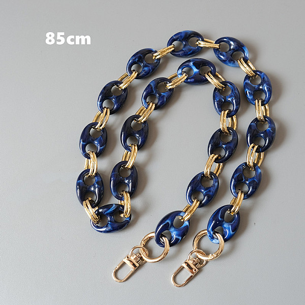 PandaHall Resin Bag Handles, with Alloy Clasps, for Bag Straps Replacement Accessories, Pig Nose, Prussian Blue, 85cm Resin
PandaHall Resin Bag Handles, with Alloy Clasps, for Bag Straps Replacement Accessories, Pig Nose, Prussian Blue, 85cm Resin