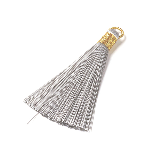 PandaHall Polyester Tassel Pendants, Dark Gray, 80~83x7~8mm, Hole: 5~7mm Polyester Gray
PandaHall Polyester Tassel Pendants, Dark Gray, 80~83x7~8mm, Hole: 5~7mm Polyester Gray