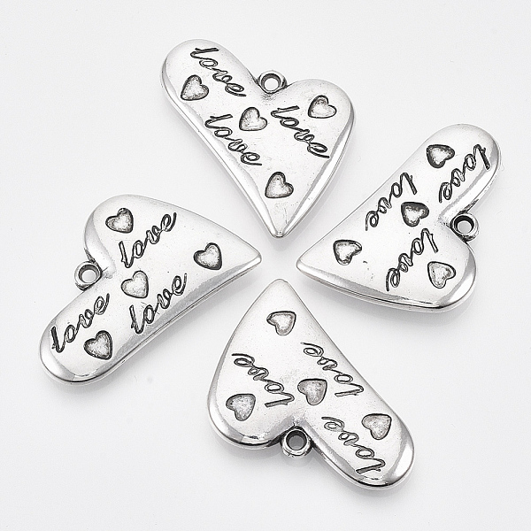PandaHall CCB Plastic Pendants, Heart with Word Love, Antique Silver, 32.5x38x5.5mm, Hole: 2.5mm, about 137pcs/500g Plastic Heart
PandaHall CCB Plastic Pendants, Heart with Word Love, Antique Silver, 32.5x38x5.5mm, Hole: 2.5mm, about 137pcs/500g Plastic Heart