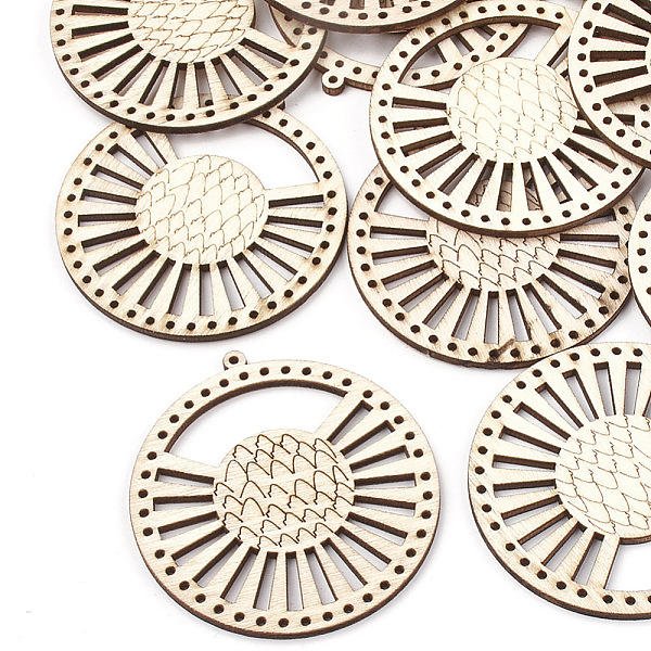 PandaHall Undyed Wood Chandelier Component Links, Flat Round, Wheat, 64x60x3mm, Hole: 1.6mm Wood Flat Round Orange
PandaHall Undyed Wood Chandelier Component Links, Flat Round, Wheat, 64x60x3mm, Hole: 1.6mm Wood Flat Round Orange